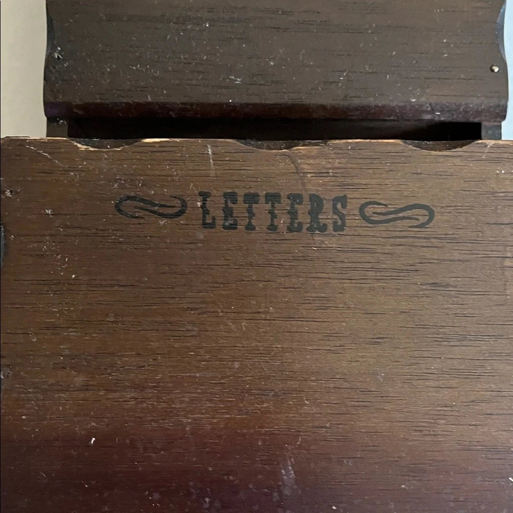 Vintage Wooden Wall Letter Holder